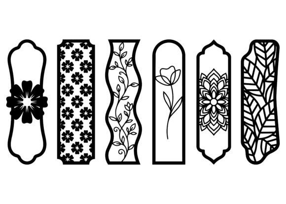 Download Minimal Floral Bookmark EPS Bundle - Eps Collection