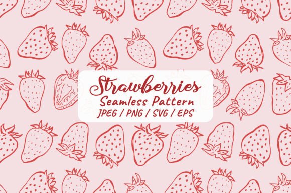 Download Hand Drawn Strawberry Seamless Pattern - Hand drawn Collection