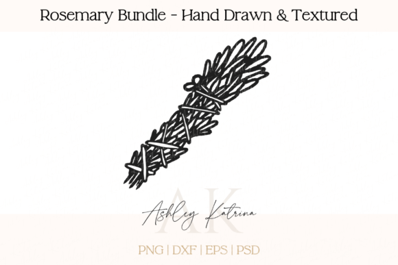 Download Rosemary Bundle - Hand Drawn &amp; Textured - Hand drawn Collection
