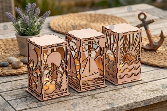 Download Laser Cut Summer Lantern SVG Bundle - Lantern Collection