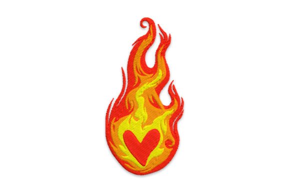 Download Red Heart in Fire - Fire Collection